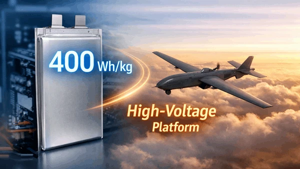 400 Wh/kg Energy Density Meets a 3.85 V High-Voltage Platform