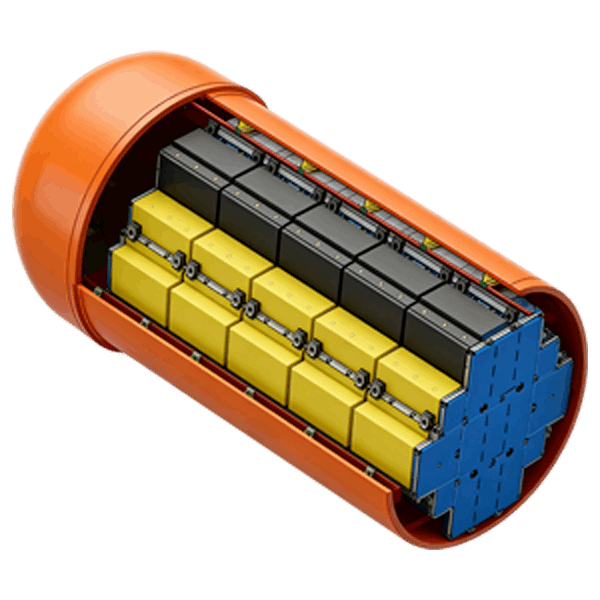 Deep sea Lithium Battery Pack 600 V/200 Wh/kg for ROV/AUV- 6000m Pressure Resistant  |Mindway